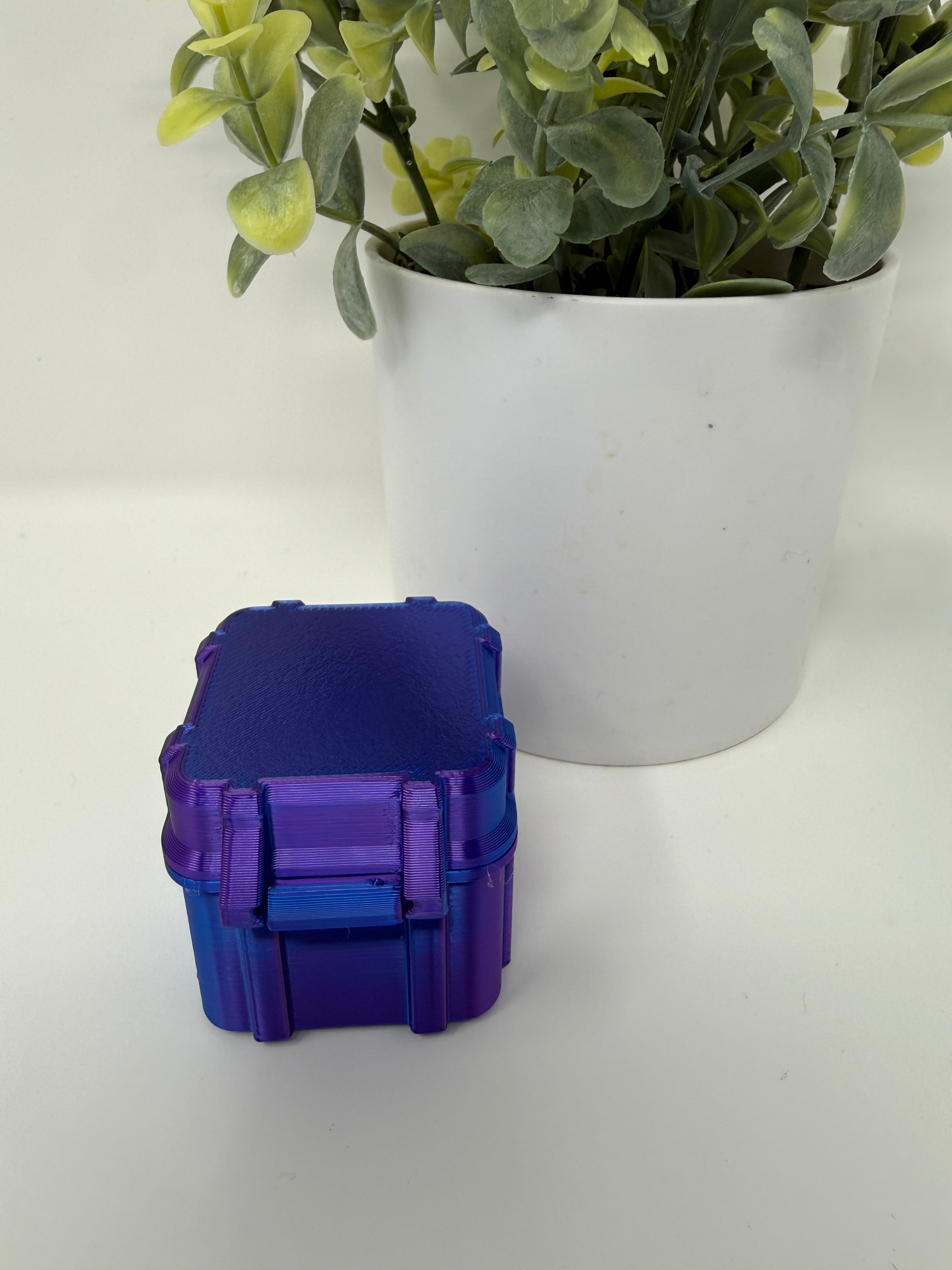 VialLock 4-Vial 3mL Essential Case | 2x2 Grid | Peptide GLP-1 Insulin TRT Vial Organizer | 3D Printed