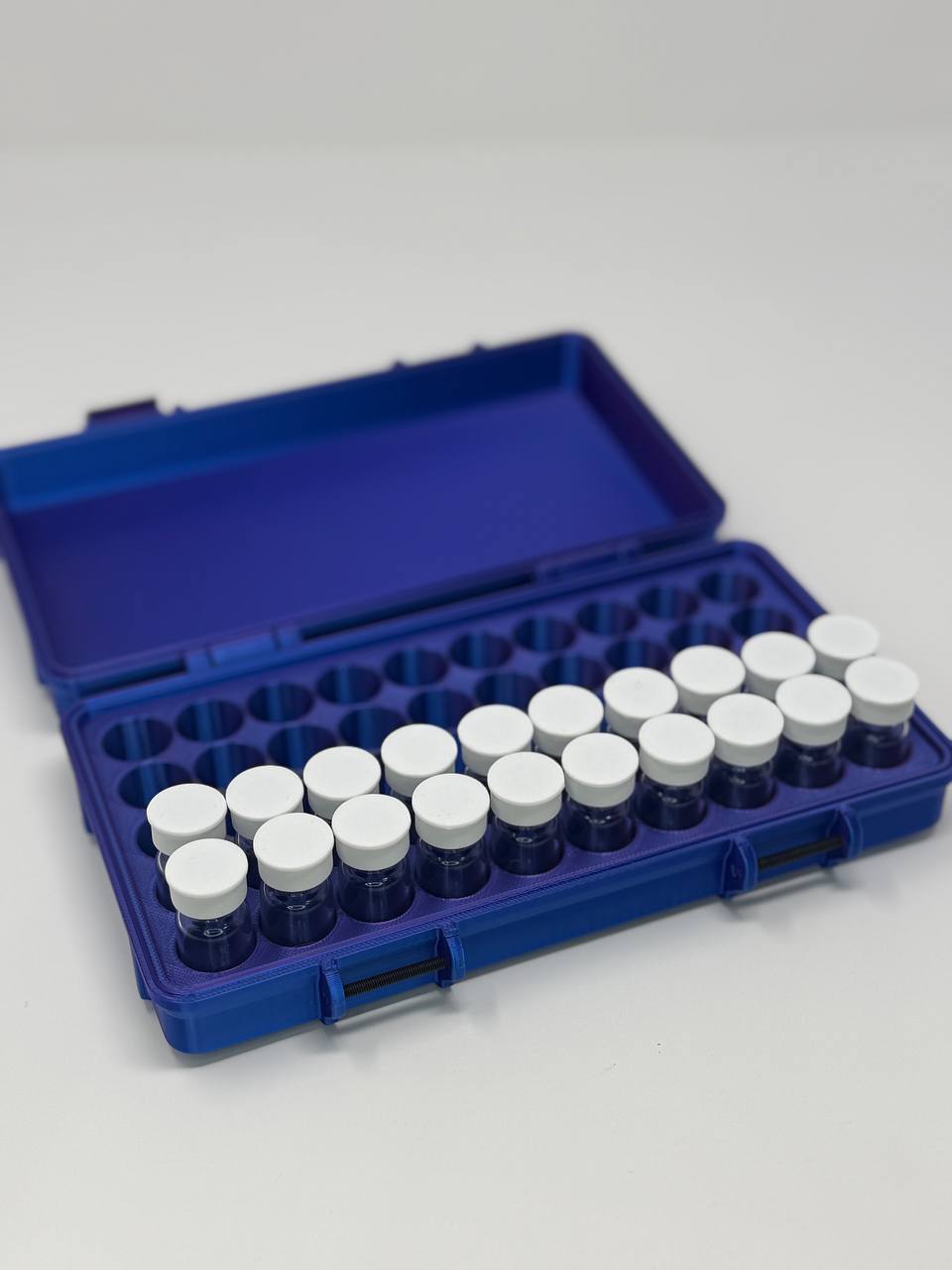 50-Vial 3mL Vial Vault Case | GLP-1 Peptide TRT Storage