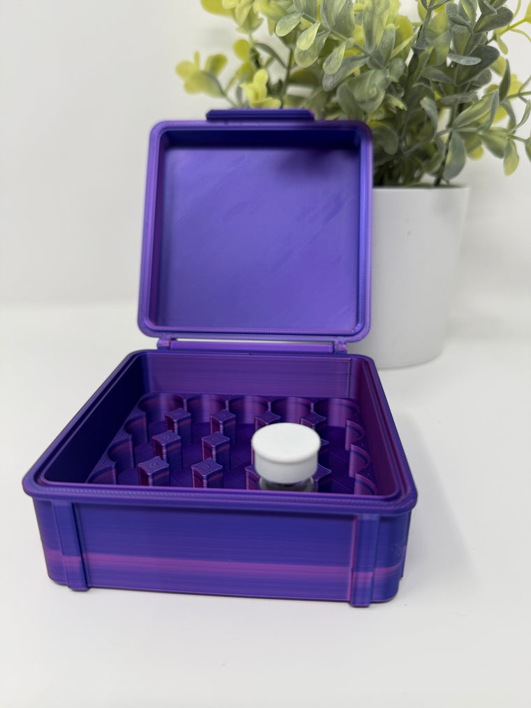 VialLock 25-Vial 3mL Essential Case | Peptide GLP-1 Insulin TRT Vial Organizer