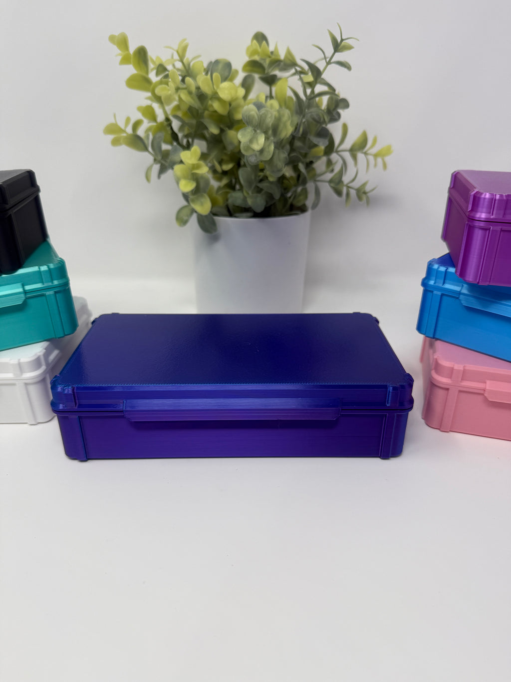 VialLock 50-Vial 3mL Essential Case | 5x10 Grid | Peptide GLP-1 Insulin TRT Vial Organizer | 3D Printed