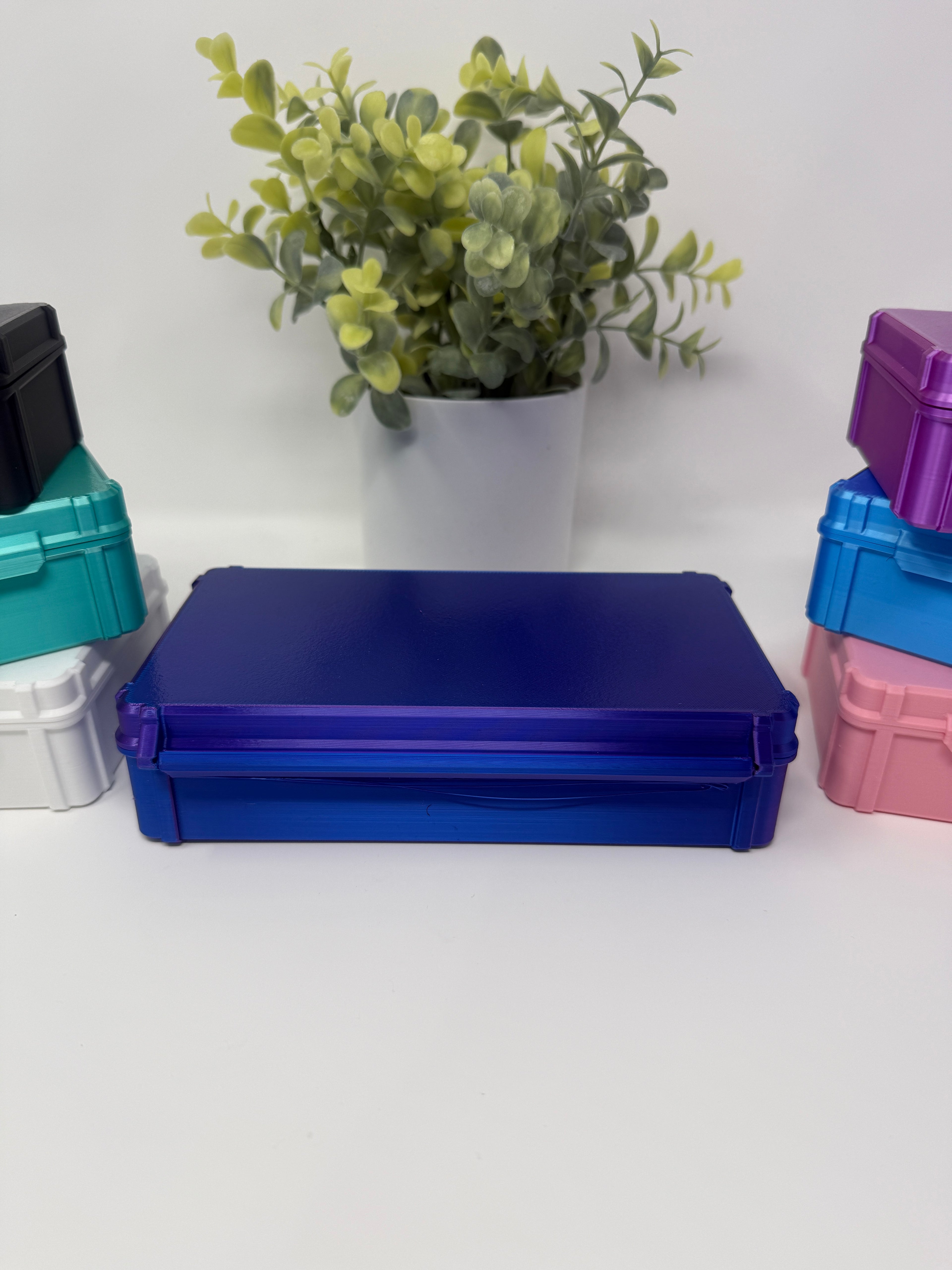 VialLock 50-Vial 3mL Essential Case | 5x10 Grid | Peptide GLP-1 Insulin TRT Vial Organizer | 3D Printed