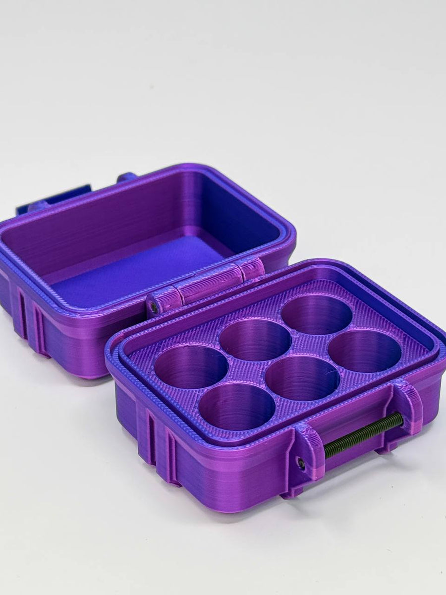 6-Vial 3mL Vial Vault Case | GLP-1 Peptide TRT Storage