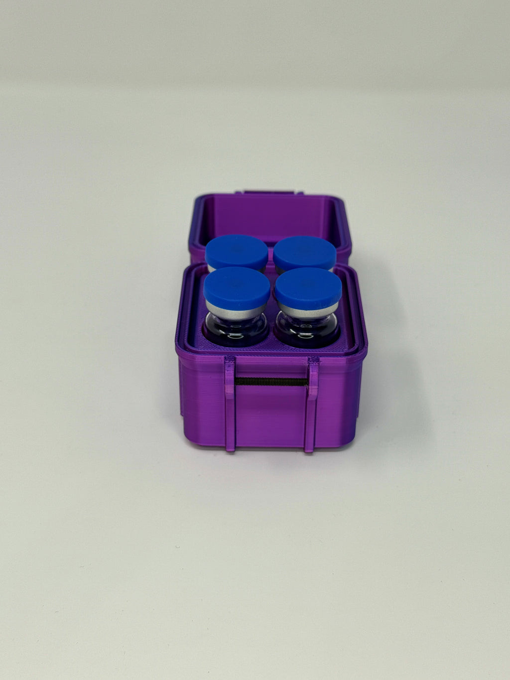 4-Vial 10mL Vial Vault - Open with Vials