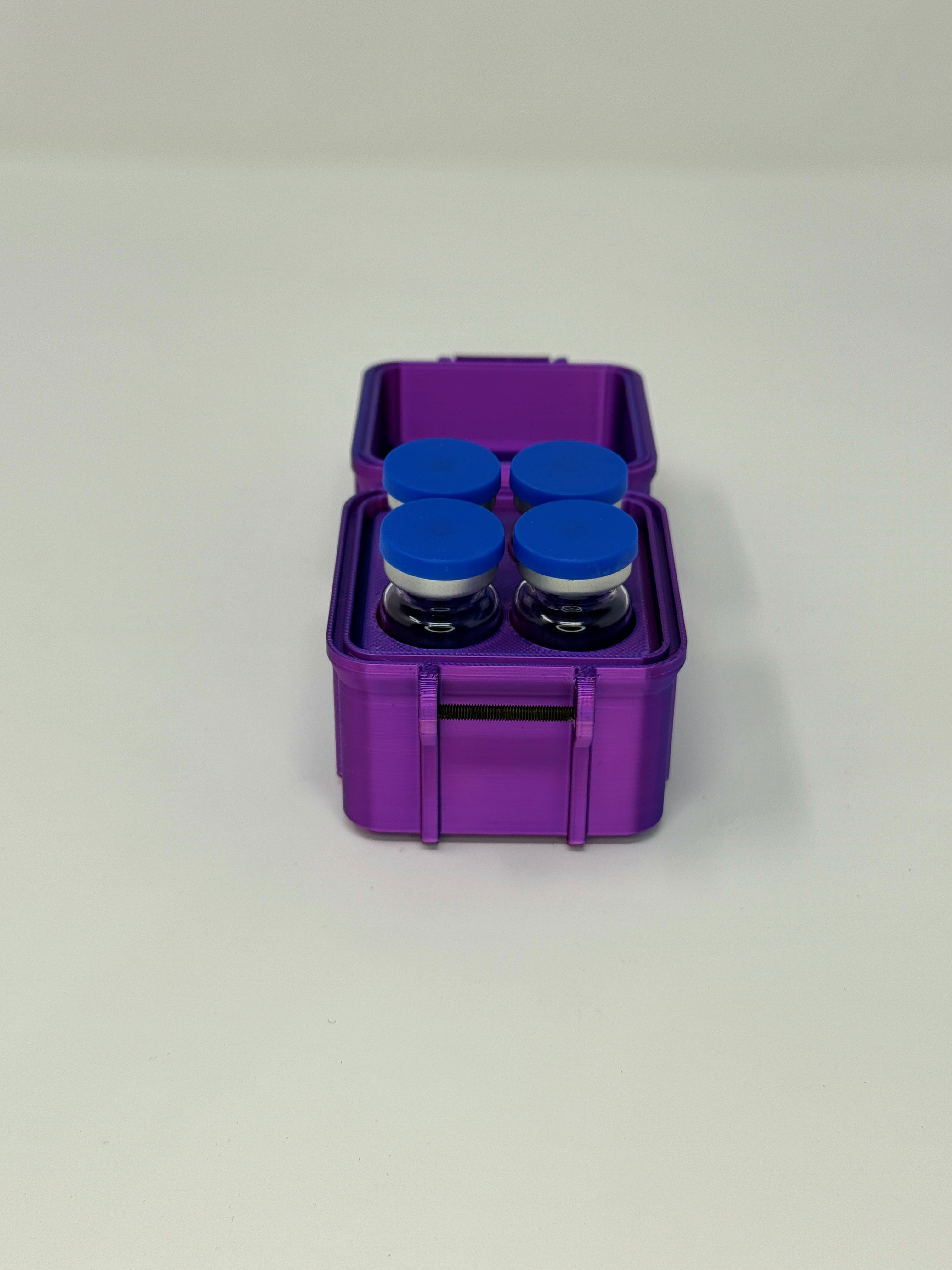 4-Vial 10mL Vial Vault - Open with Vials