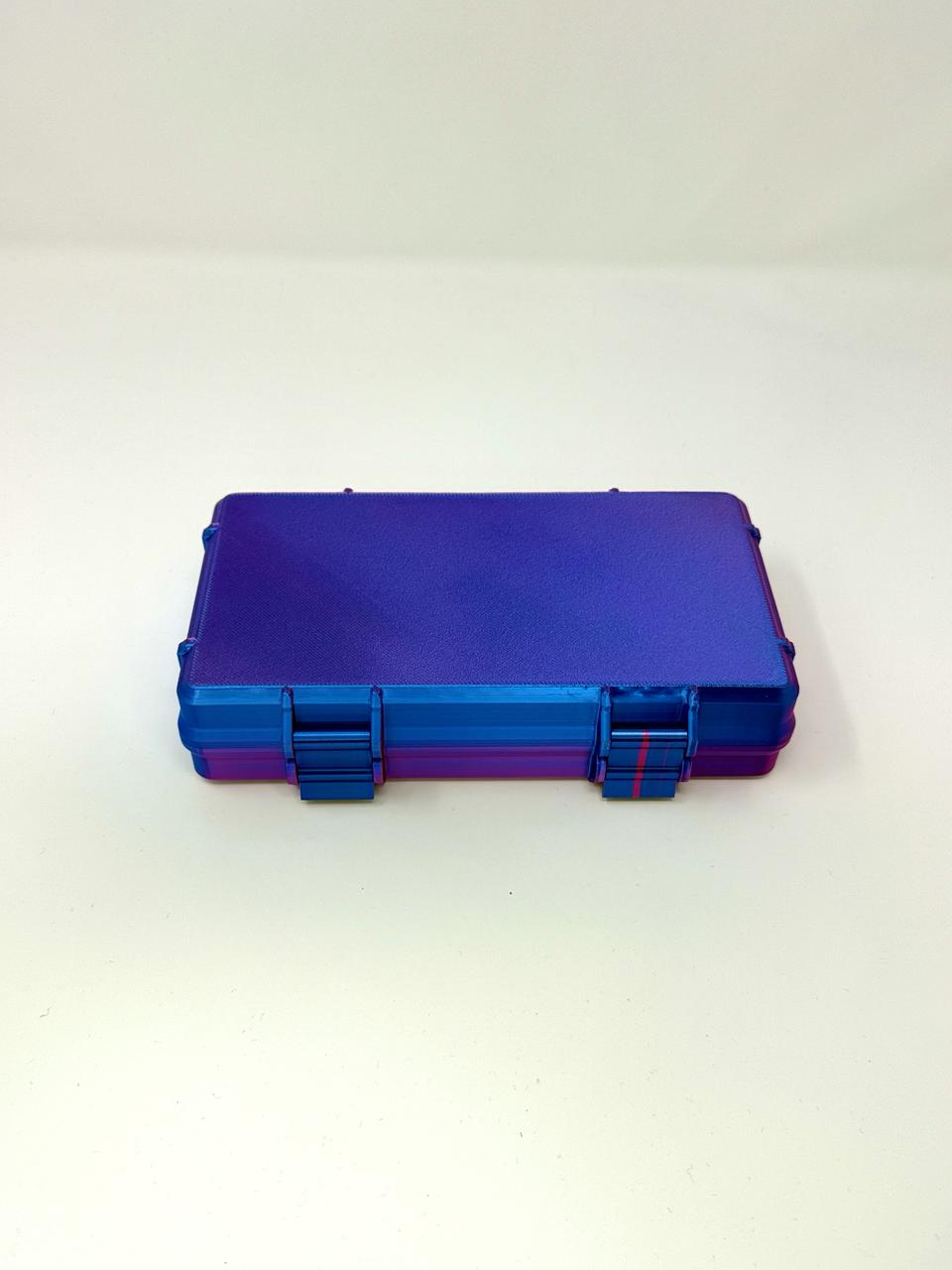 30-Vial 3mL Combo Vault — Front closed view showing latch detail