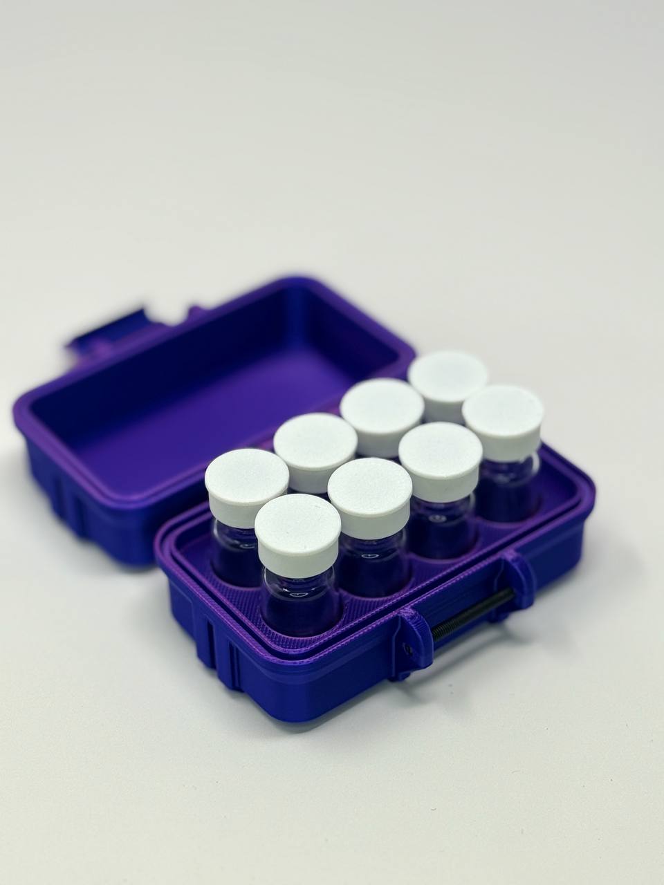 8-Vial 3mL Vial Vault Case | GLP-1 Peptide TRT Storage