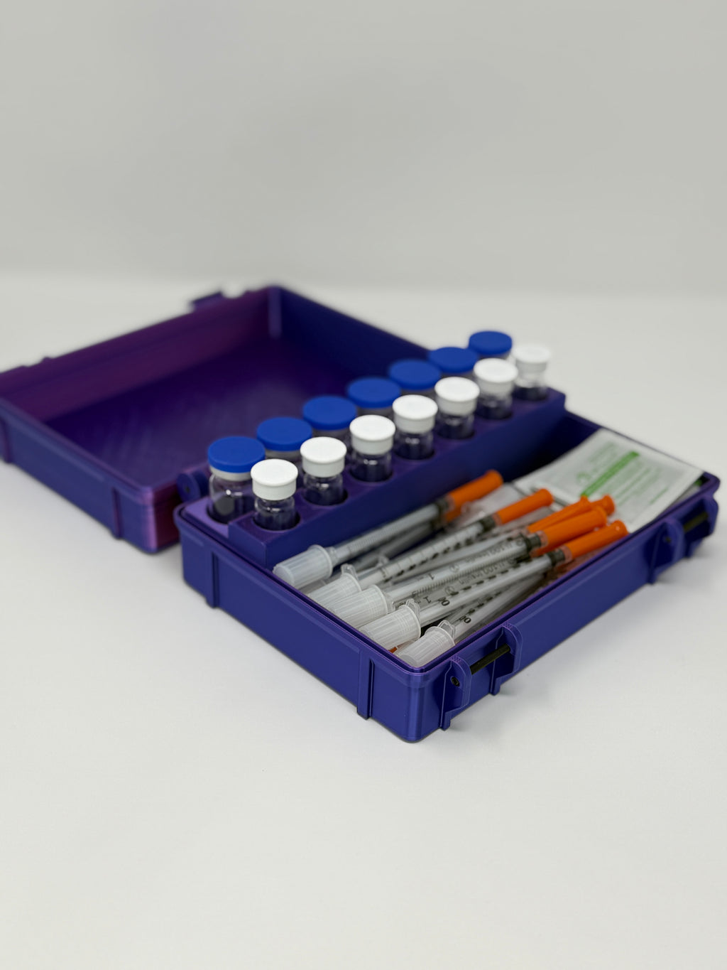 14-Slot Dual Vial Vault Kit Case - Closed View