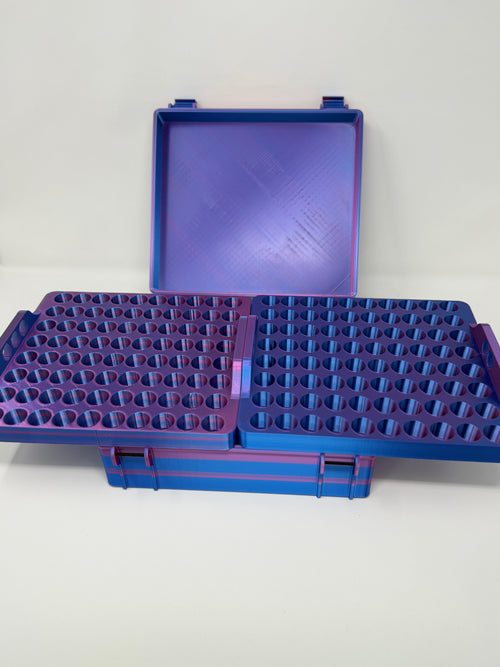 160-Vial 3mL Vial Vault Case | GLP-1 Peptide TRT Storage | 8x20 Grid
