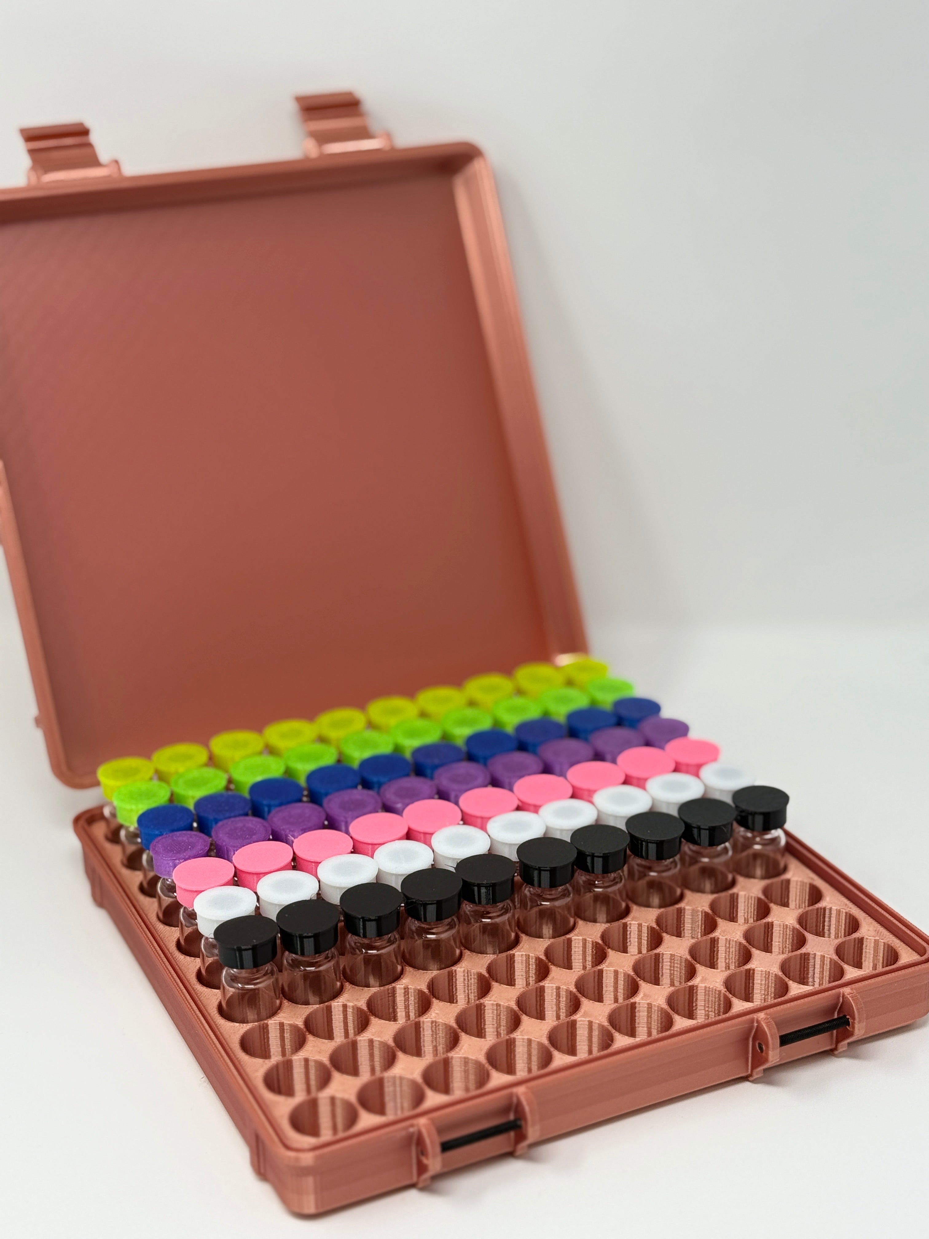 100-Vial 3mL Vial Vault Case | GLP-1 Peptide TRT Storage