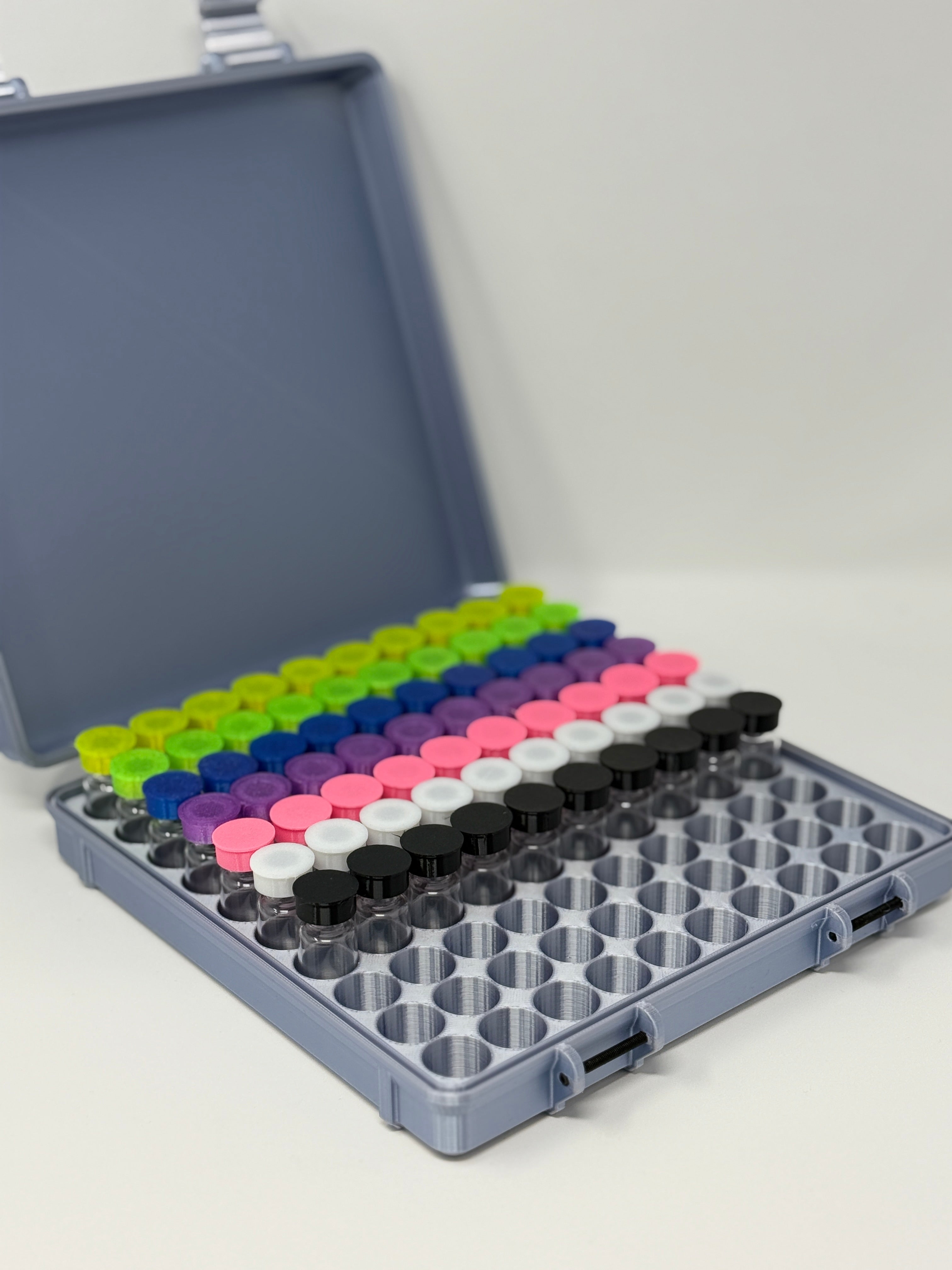 100-Vial 3mL Vial Vault Case | GLP-1 Peptide TRT Storage