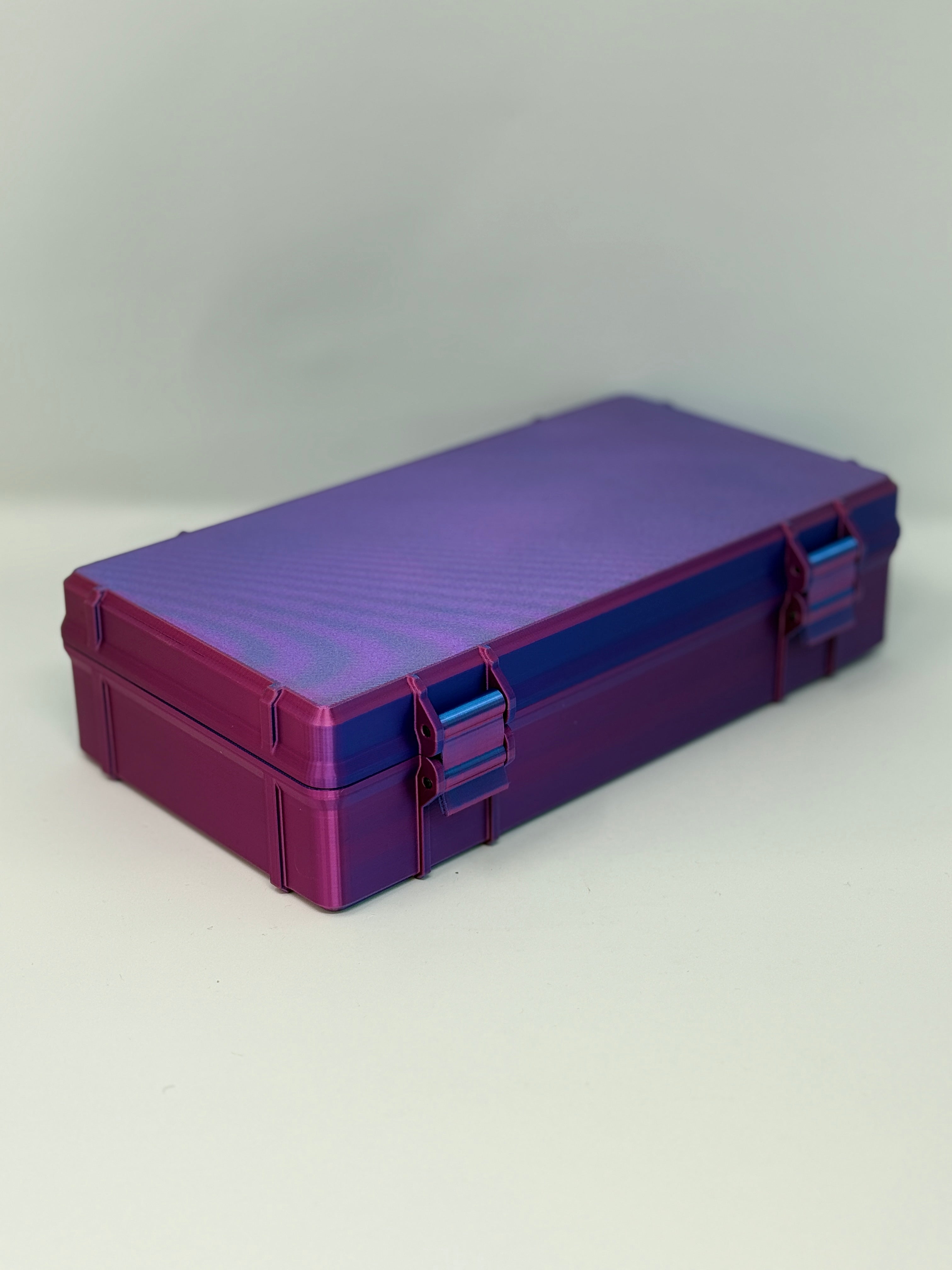50-Vial 10mL Vial Vault Case | GLP-1 Peptide & TRT Storage | Hard-Shell Hinged Organizer