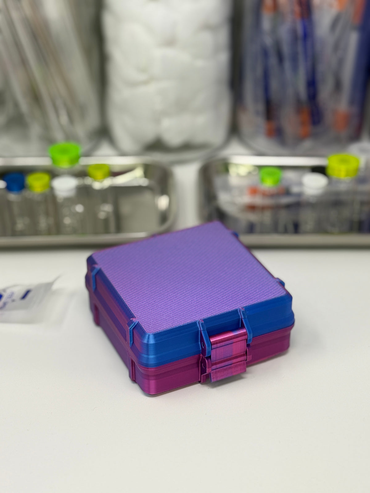 10-Vial Mixed Vial Vault Case | 3 mL Vial Case & 1 BAC Slot | Organizer for GLP-1, Peptides & Research