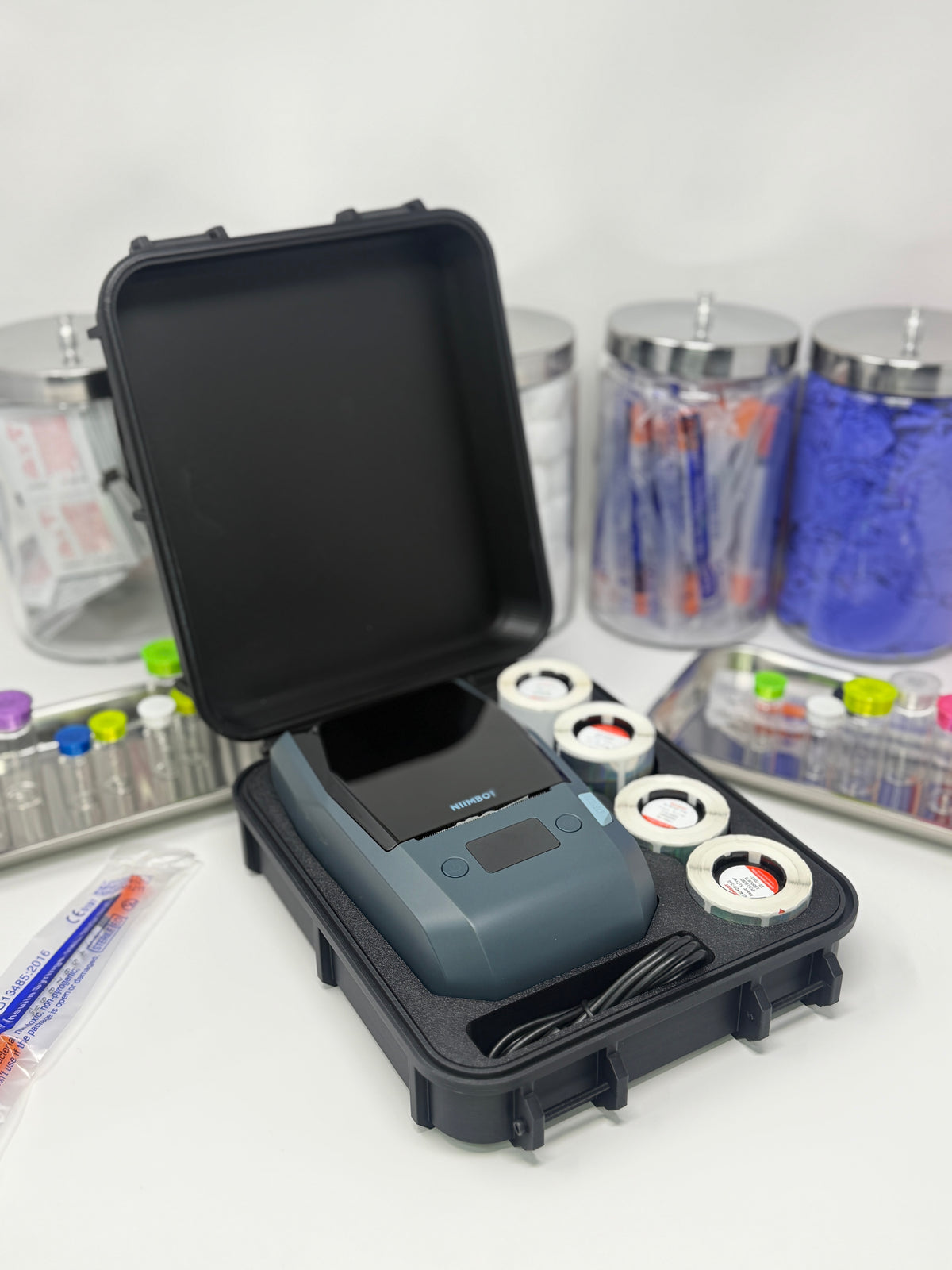 NIIMBOT M2 Carrying Case | Label Printer & 4-Roll Storage Organizer