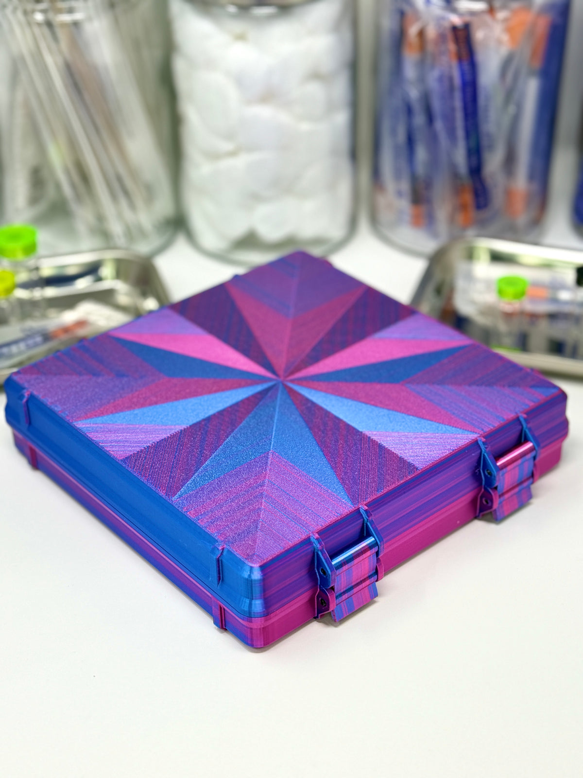 100-Vial 3mL Vial Vault Prism Edition | Double-Latch Storage