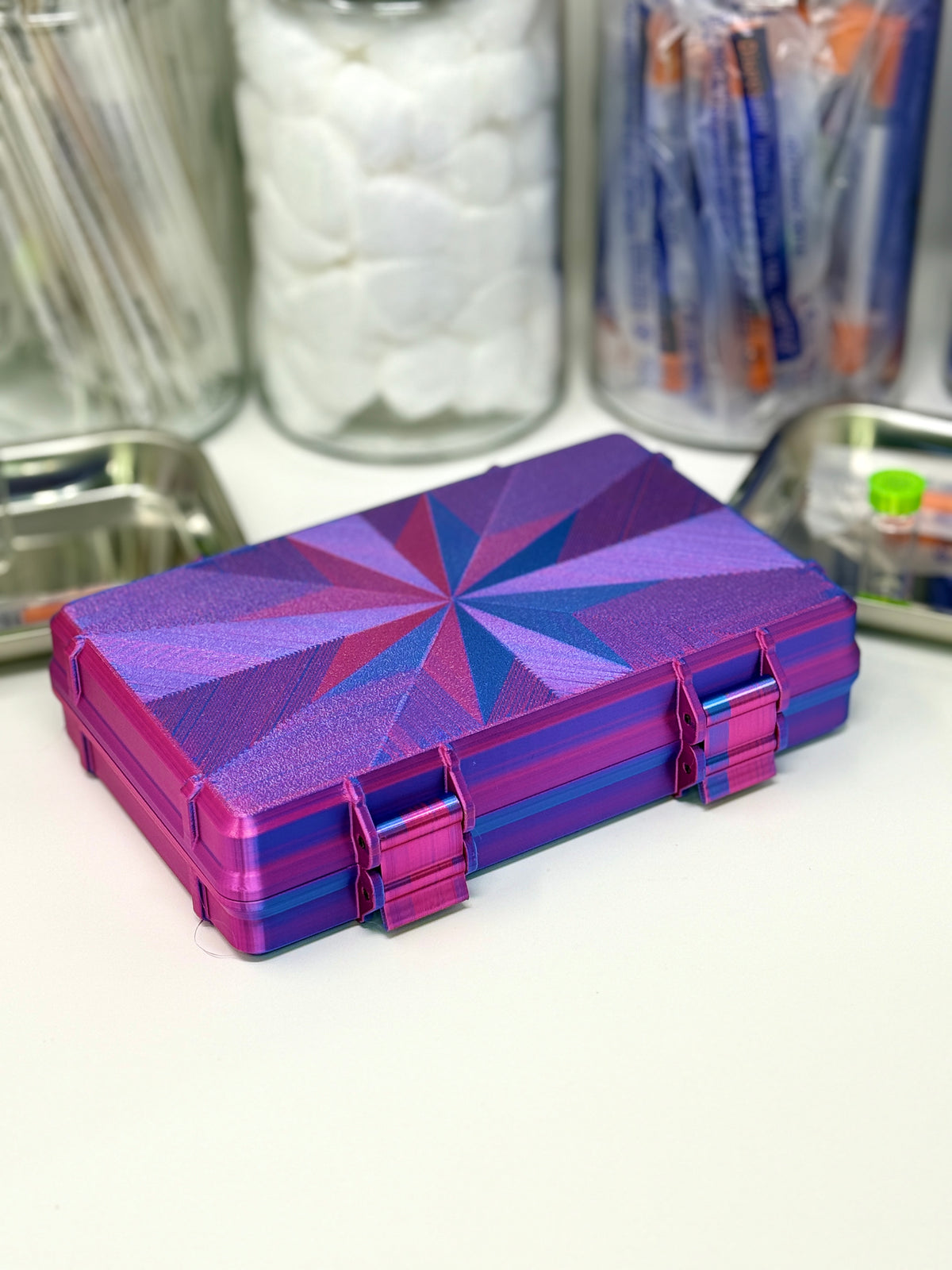 60-Vial 3mL Vial Vault Prism Edition | Double-Latch Storage