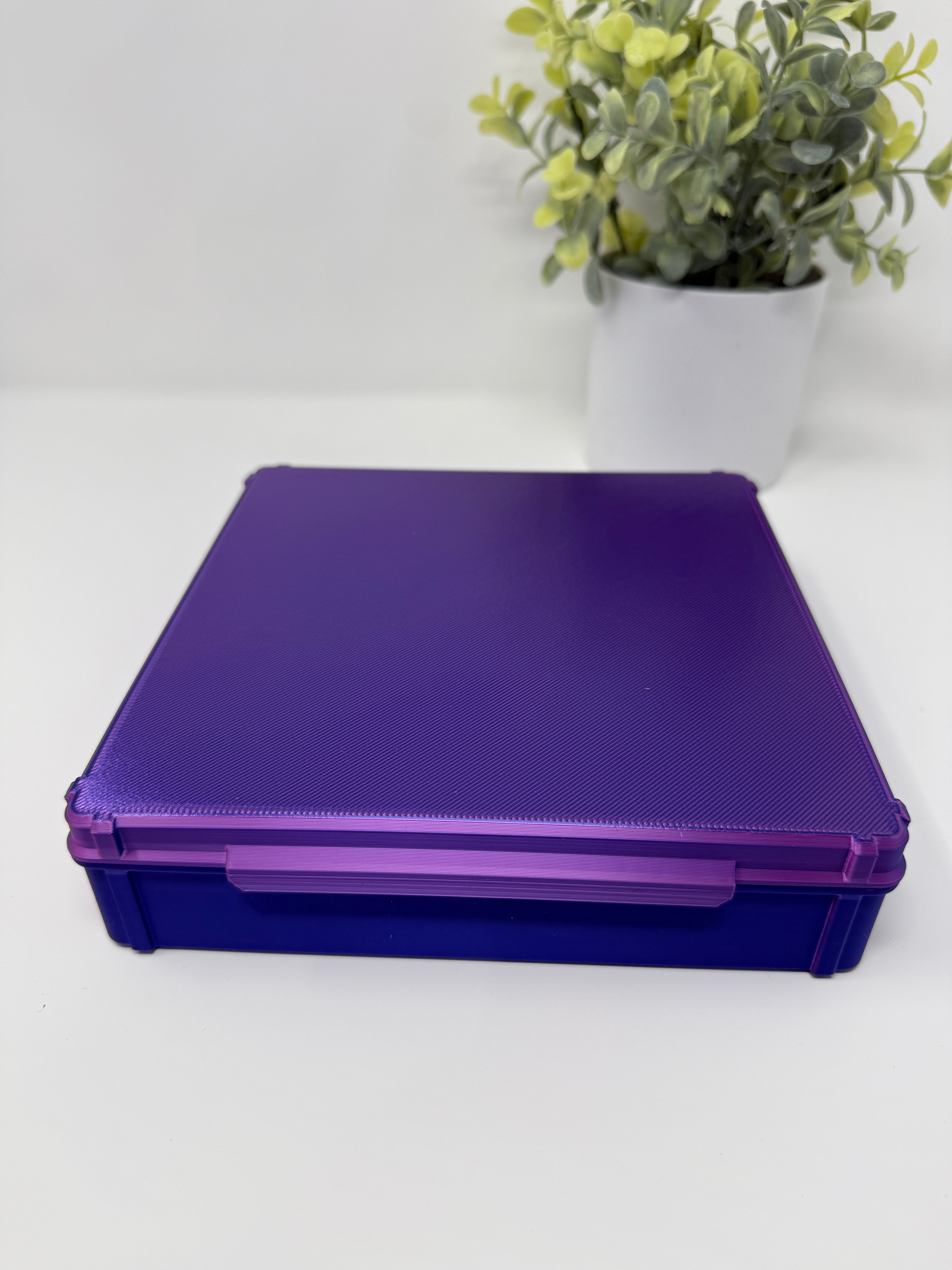 VialLock 100-Vial 3mL Essential Case | 10x10 Grid | Peptide GLP-1 Insulin TRT Vial Organizer | 3D Printed