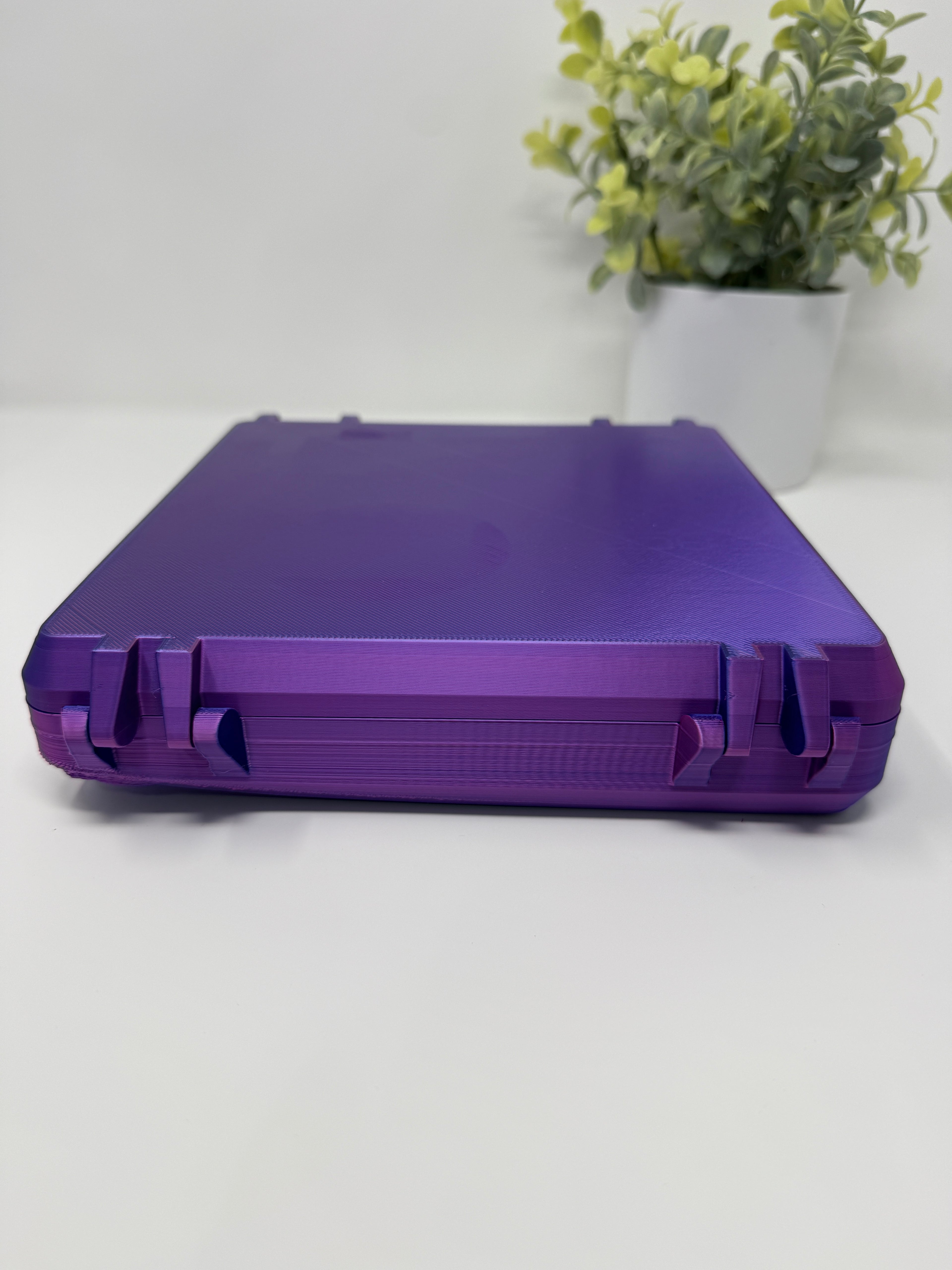 VialLock 100-Vial 3mL Pro Case | 10x10 Grid | Rugged Peptide GLP-1 Insulin TRT Vial Organizer | 3D Printed