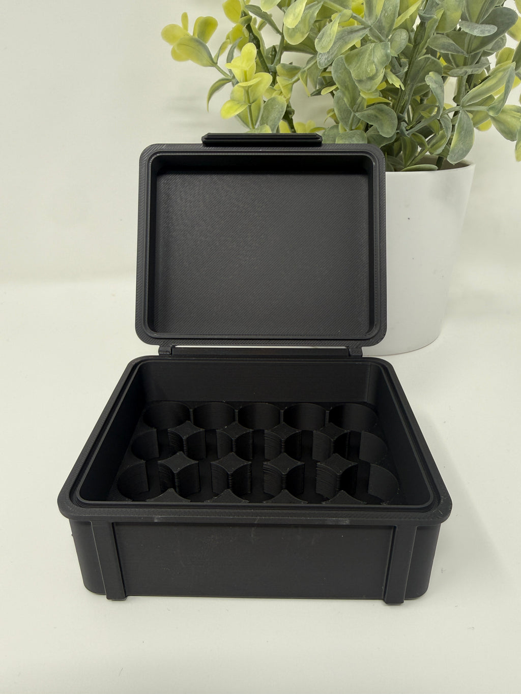 VialLock 20-Vial 3mL Essential Case | 4x5 Grid | Peptide GLP-1 Insulin TRT Vial Organizer | 3D Printed