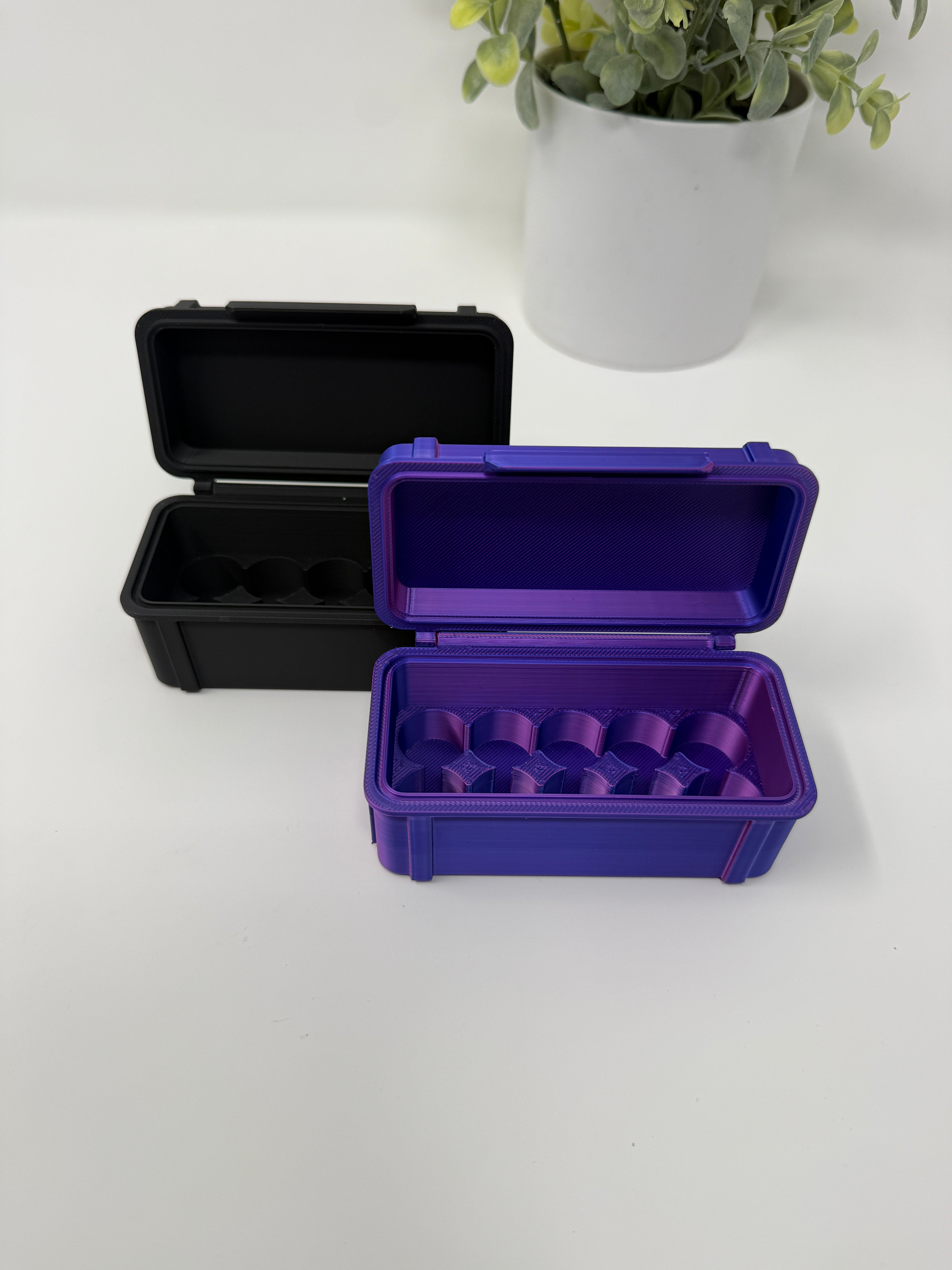 VialLock 10-Vial 3mL Essential Case | 2x5 Grid | Peptide GLP-1 Insulin TRT Vial Organizer | 3D Printed