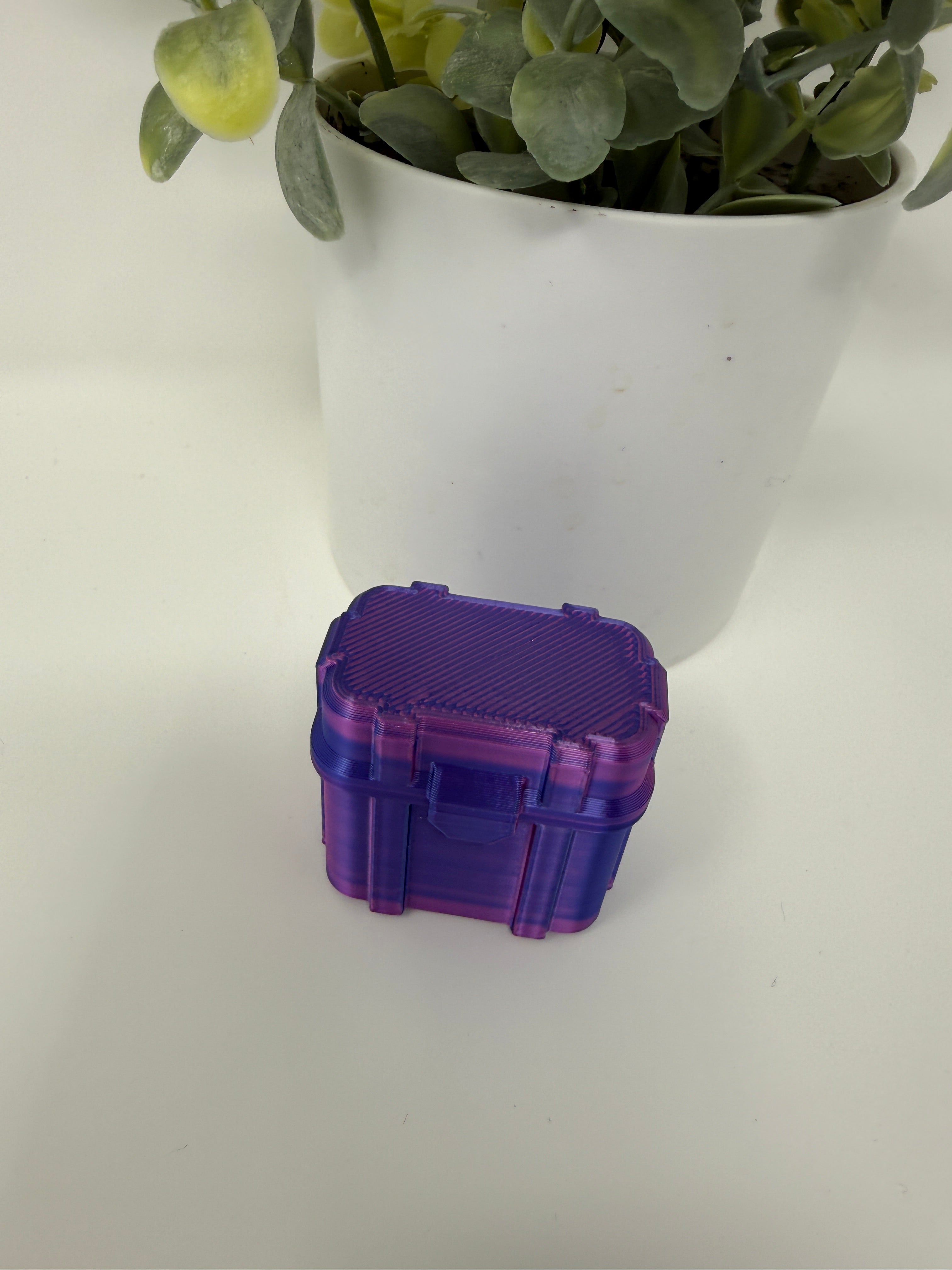 VialLock 2-Vial 3mL Essential Case | 1x2 Grid | Peptide GLP-1 Insulin TRT Vial Organizer | 3D Printed