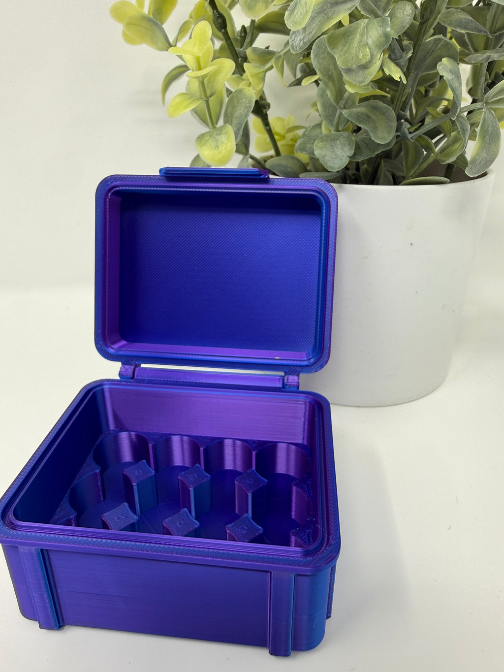 VialLock 12-Vial 3mL Essential Case | 4x3 Grid | Peptide GLP-1 Insulin TRT Vial Organizer | 3D Printed