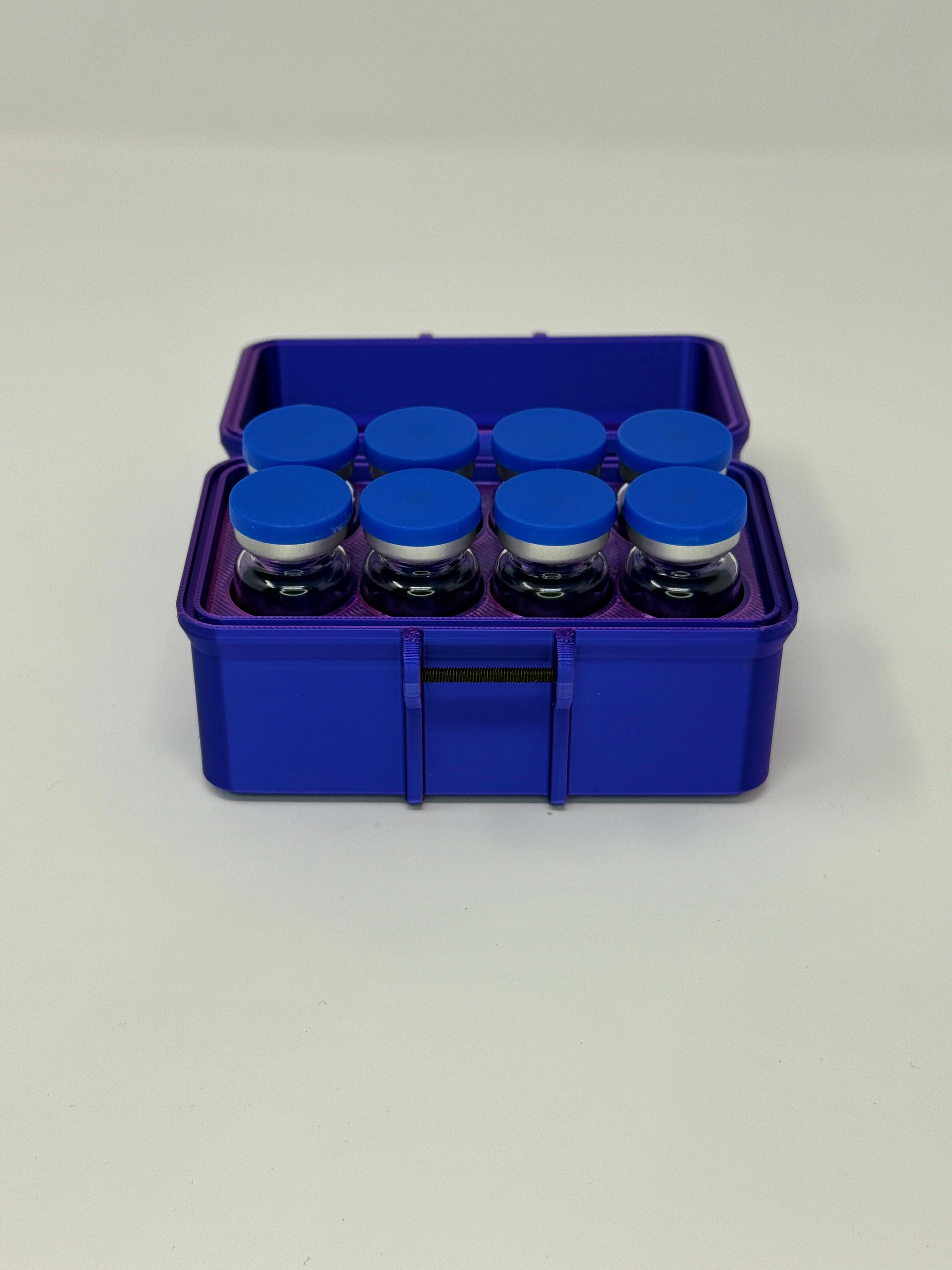 8-Vial 10mL Vial Vault - Open with Vials