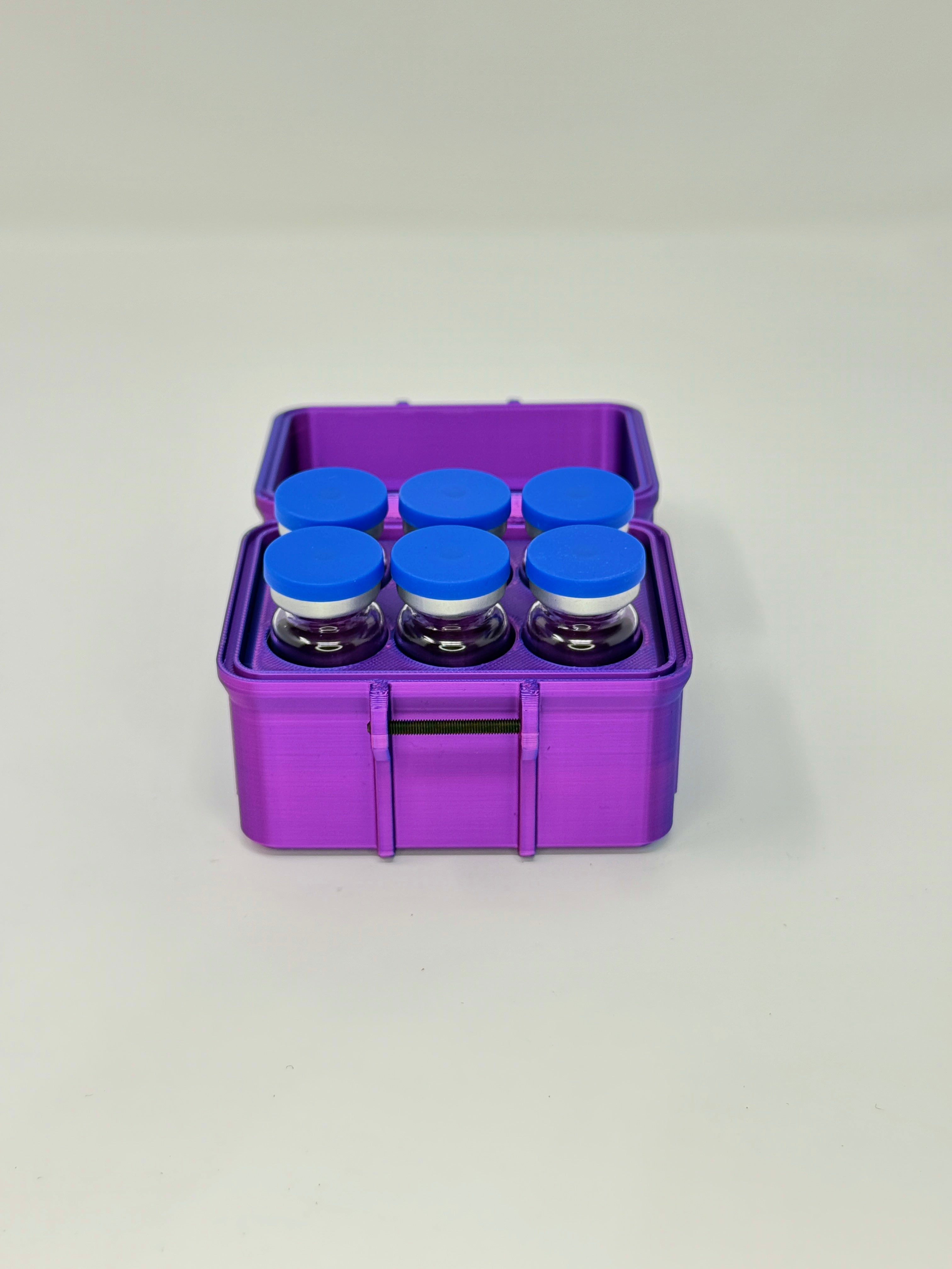 6-Vial 10mL Vial Vault - Open with Vials