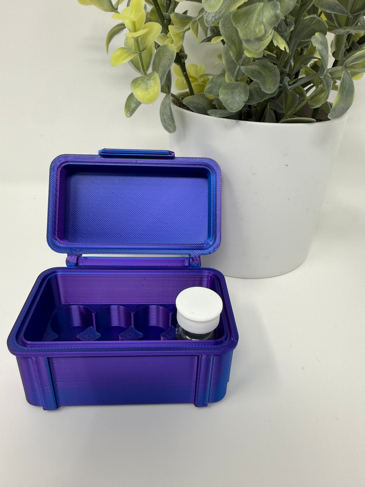 VialLock 8-Vial 3mL Essential Case | 2x4 Grid | Peptide GLP-1 Insulin TRT Vial Organizer